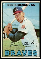 1967 Topps #518 Denis Menke Semi High Number VG-EX Atlanta Braves