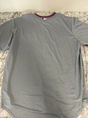 Nike New York Mets MLB Baseball Jersey Button Front XL Gray Blue Orange