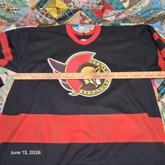 Vintage 90s Ottawa Senators CCM Hockey Jersey Black NHL Maska Large