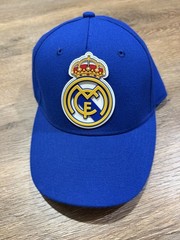 Real Madrid CF Blue Adjustable Soccer Hat 3D Crest Cap One Size FI Collection