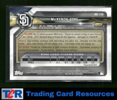 2018 Bowman Draft #BD-150 MacKenzie Gore Green #/99