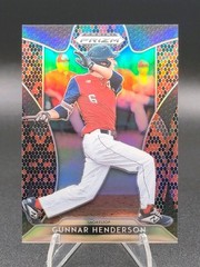 GUNNAR HENDERSON ~ 2019 Panini Prizm Draft Picks #52 ~ Red & Black Snake Skin 🐍