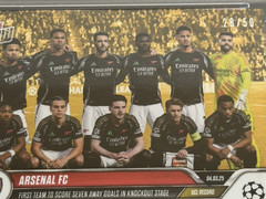 Arsenal FC 2024-25 Topps Now UEFA Champions League #ed 28/50 PSA 10