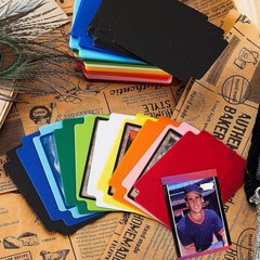 250 Pcs Trading Card Dividers Plastic Card Dividers, Multicolor | Frosted Ver…