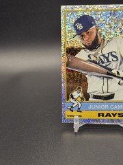 Junior Caminero 2025 HERITAGE CHROME SILVER SPARKLE REFRACTOR #280 RAYS