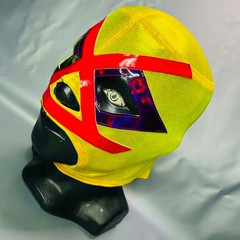 Villano Wrestling Lucha Libre Costume Mask Mascara Luchador Yellow Red Purple