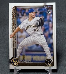 Logan Henderson Rookie RC 2025 Topps Update Series Card #US137 Milwaukee Brewers