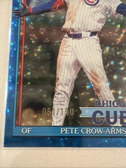 2026 Topps Series 1 Pete Crow Armstrong Blue Crackle Parallel 1991 Design /150