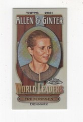 2021 TOPPS ALLEN & GINTER CHROME MINI WORLD LEADERS AUNG SAN SUU KYI MYANMAR