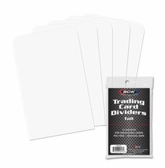 70 (7 Packs of 10) BCW Trading Card Dividers – Tall, Brand New (1-TCD-TALL)
