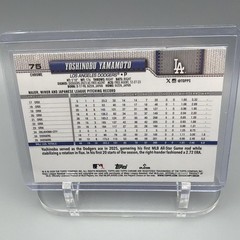 2026 Topps Chrome Yoshinobu Yamamoto #75 Los Angeles Dodgers Ray Wave Refractor