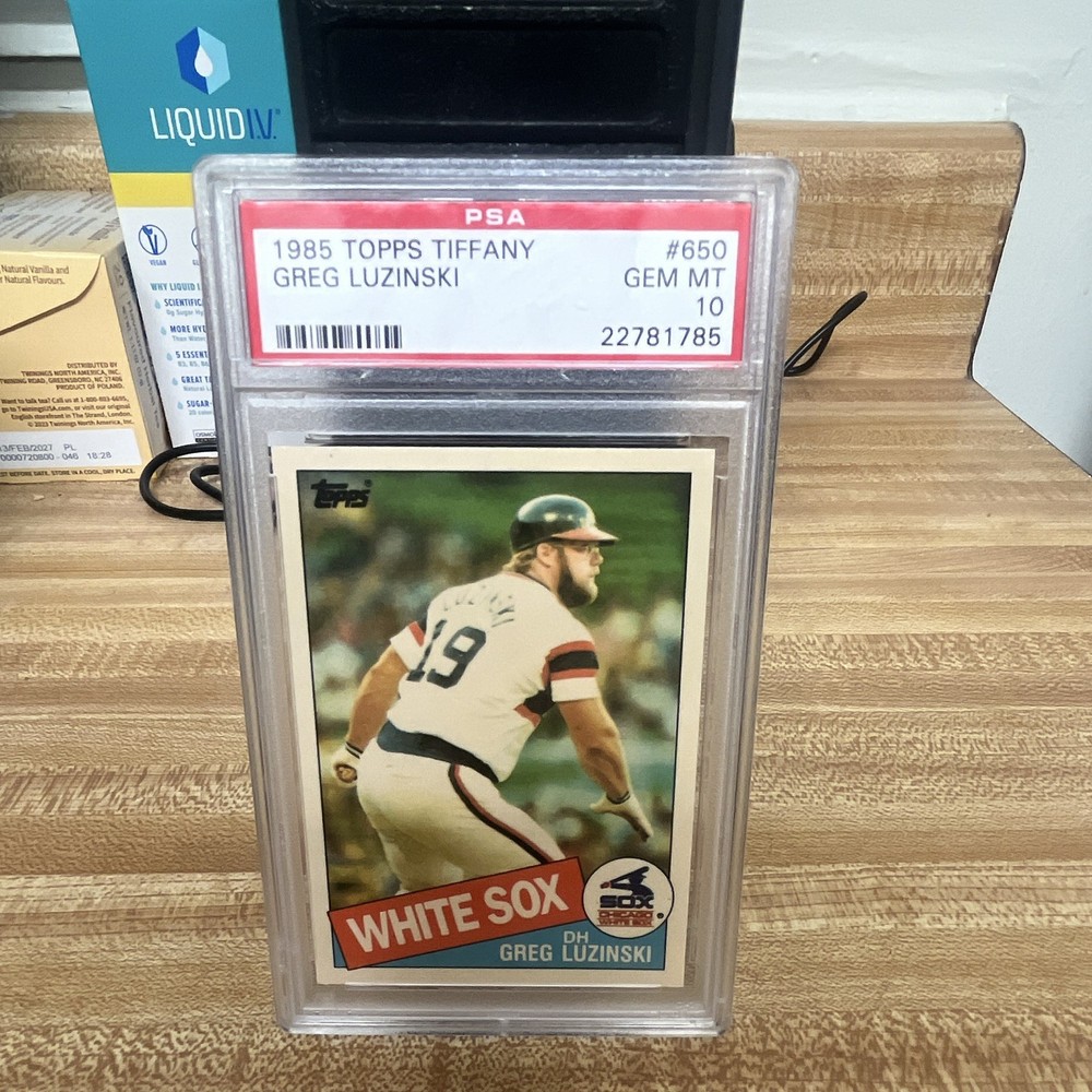 Topps 1985 Tiffany Greg Luzinski #650 PSA Graded Card Chicago White Sox