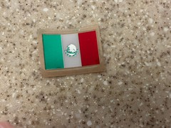 Riddell Speed Flex Football Helmet 3M Chrome Mexico Flag Decal Sticker