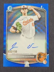 2025 Bowman Draft – Joseph Dzierwa 1st Blue Wave Refractor Auto /150 (AU, RC)