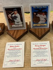 Topps Baseball&rsquo;s Dream Team 1990 MLB Porcelain Card Lot (6)