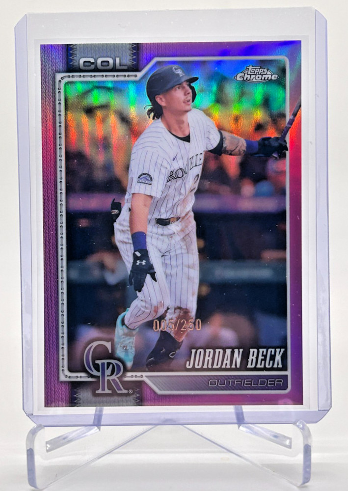 2026 Topps Chrome Jordan Beck #226 Pink Refractor /250 Colorado Rockies
