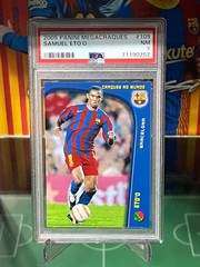 2 PSA Lot Samuel Eto&rsquo;o 2005-06 Mundi Cromo Top Liga + 2005 Panini Megacraques