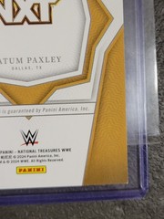 2024 Panini National Treasures Tatum Paxley WWE Definitive Ink Auto! #/84! Read!