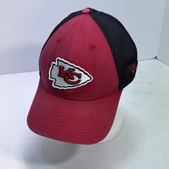 Kansas City Chiefs New Era 39Thirty Size L/XL Stretch Fit Hat Cap Red Gray Mesh