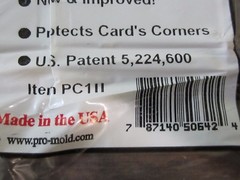 Pro-Mold # PC1 ii Regular Card Mini-Snap Tite Card Holder 20 pt, New 3 count lot