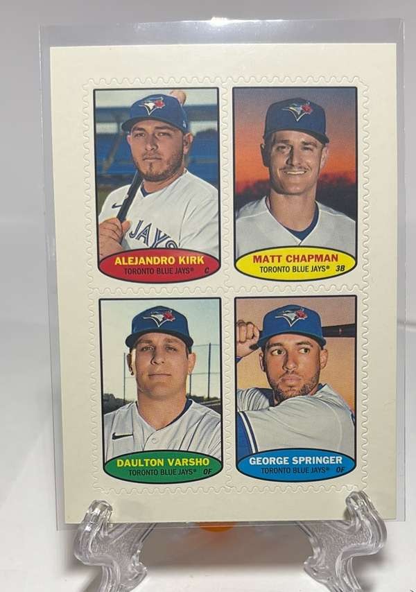 2023 Topps Heritage-1974 Topps Stamps High Number Kirk/Chapman /Varsho/Springer