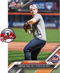 Nicky Cass 2024 MLB TOPPS NOW 150 Throws First Pitch