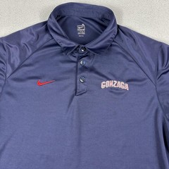 Gonzaga Bulldogs Shirt Mens XL Navy NCAA Basketball Nike Fit Dry Polo