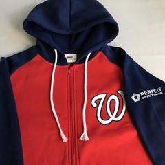 MLB Washington Nationals Nats Full Zip Hoodie Sweatshirt SGA Penfed Sz small
