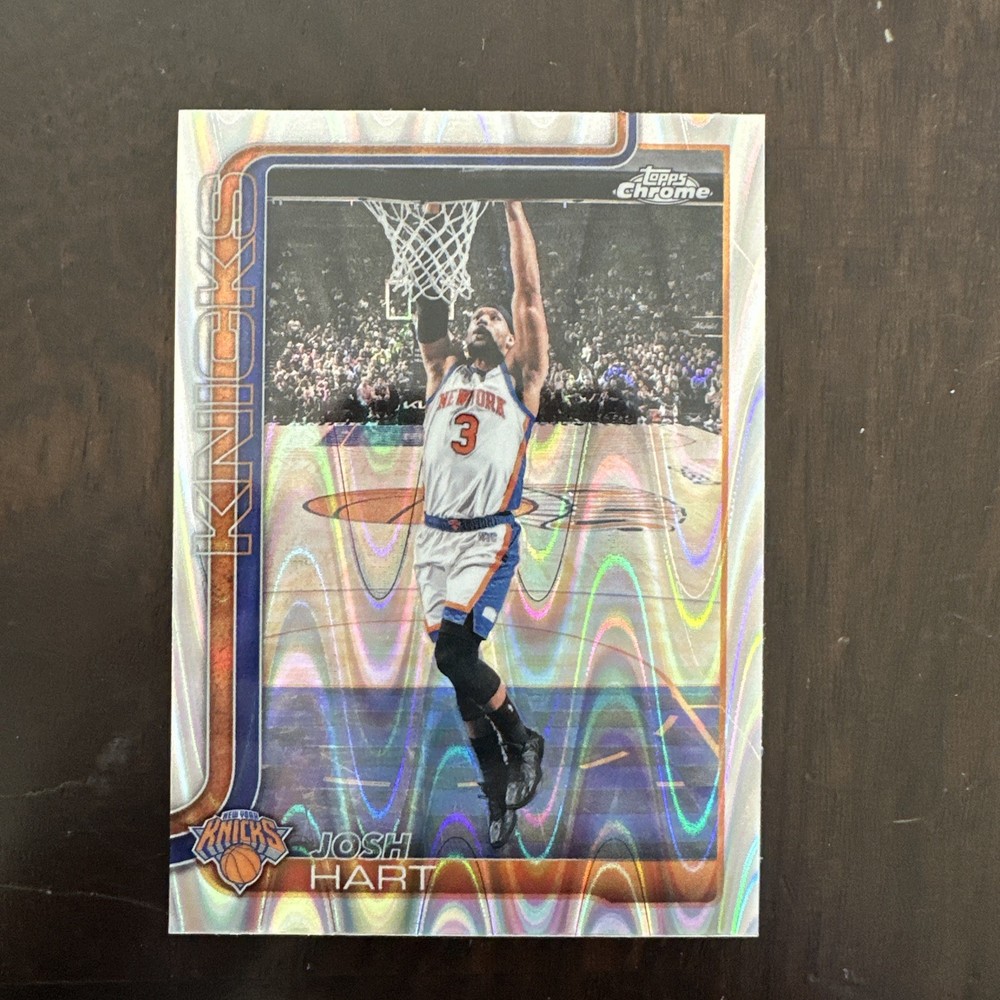 2025-26 Topps Chrome Josh Hart Ray wave Refractor