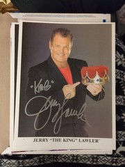 King Jerry Lawler Signed 8X10 Photo WWE HOF Studio Shot