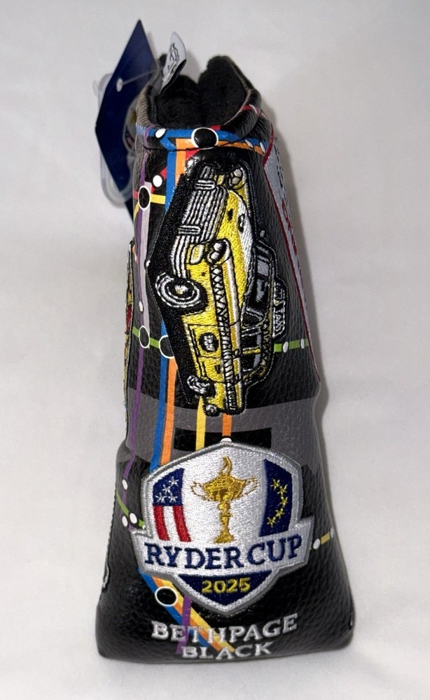 2025 Ryder Cup Putter Cover Bethpage Black golf NY Subway print new