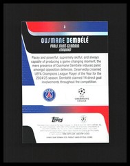 2025-26 Ousmane Dembele Chrome UEFA Club Competitions Green Geo /99 #3 PSG