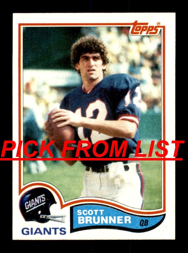 1982 Topps Footbal 265-528 EX-MT/NM Pick From List All PICTURED