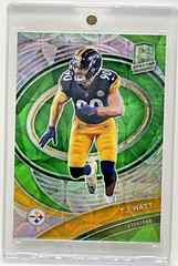 2021 PANINI SPECTRA T.J. WATT GREEN PARALLEL 9/35