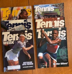TENNIS WEEK Magazine 1999 – SIX issues Venus Serena Williams Hingis McEnroe Moya