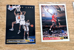 1992-93 UPPER DECK BASKETBALL COMPLETE SET SERIES I & II, 510 CARDS JORDAN, SHAQ