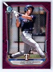 2026 Bowman #BCP-62 Josh Owens Reptilian Fuchsia Refractor #/199
