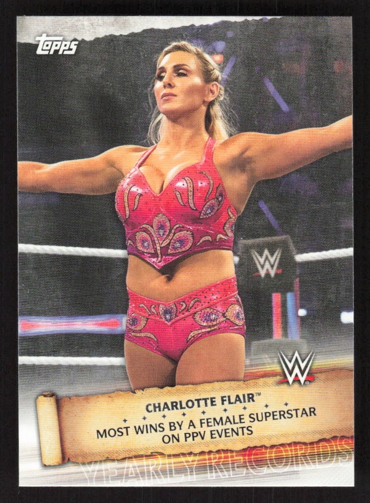 2020 Topps Road to WrestleMania Yearly Records Charlotte Flair #YR-5