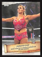 2020 Topps Road to WrestleMania Yearly Records Charlotte Flair #YR-5
