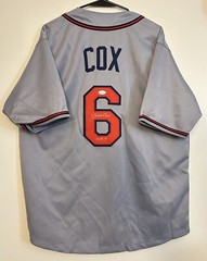 Bobby Cox Signed Atlanta Braves Jersey W/ HOF 14 Insc. JSA COA