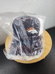 BDA Denver Broncos Verizon Hat Cap Navy Blue And White Orange Stitching New
