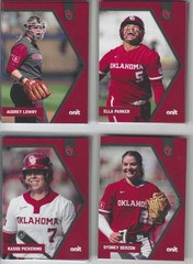 2026 Onit Athlete Oklahoma OU Sooners Softball base & inserts pick your cards