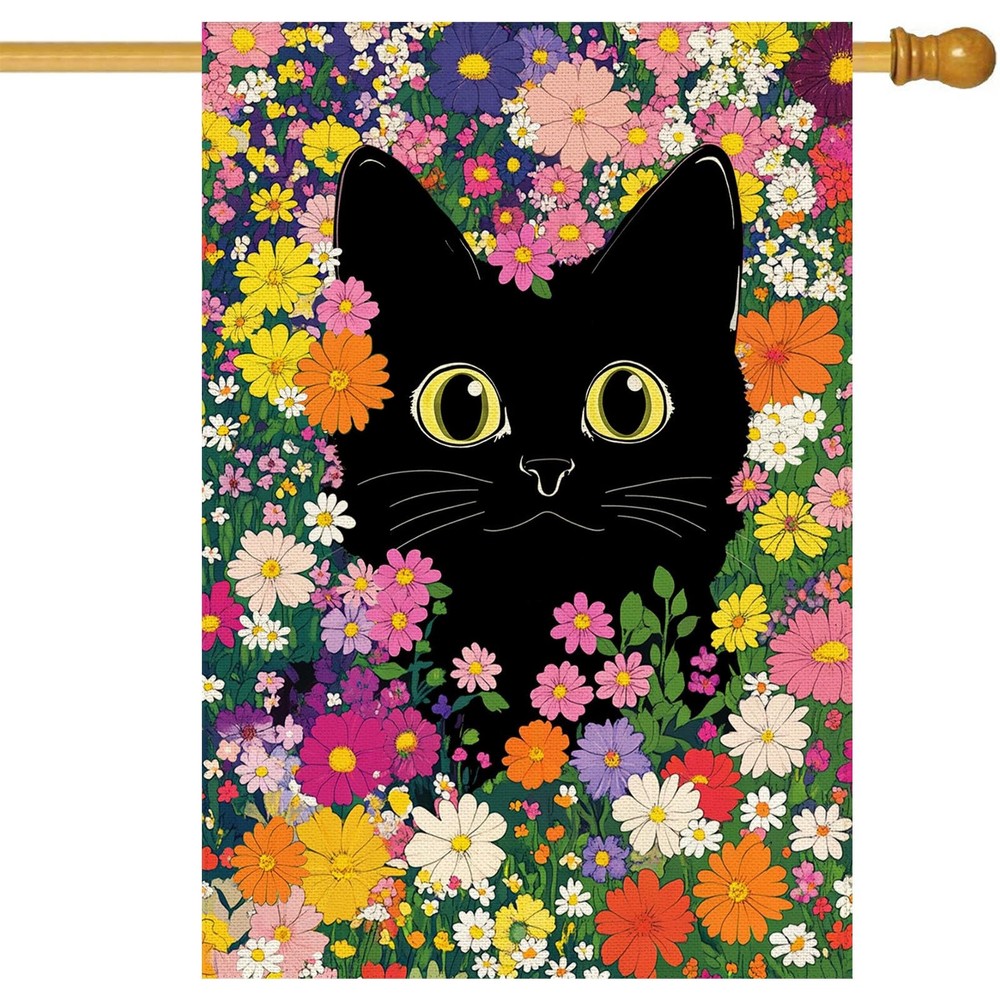 Baccessor Spring Summer Cat House Size(28 x 40 Inch), Funny Black