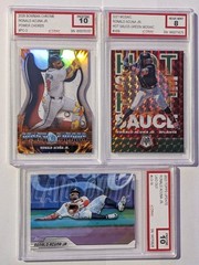Ronald Acuna Jr. 3-Card Lot Braves: 2026 Bowman Chrome, Mosaic, Topps Update