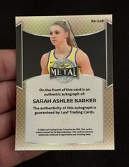 Sarah Ashlee Barker Auto /7 Orange – 2025 Leaf Metal Women Of Sport