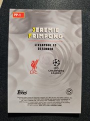2025-26 Topps Chrome Uefa Club- Power Players Jeremie Frimpong #PP-1