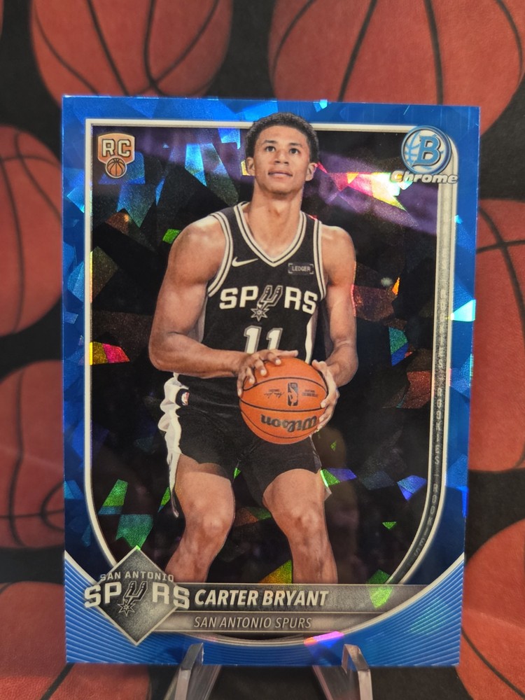 Topps 25-26 Bowman Chrome Sapphire Carter Bryant Rookie #BCV-14 Spurs