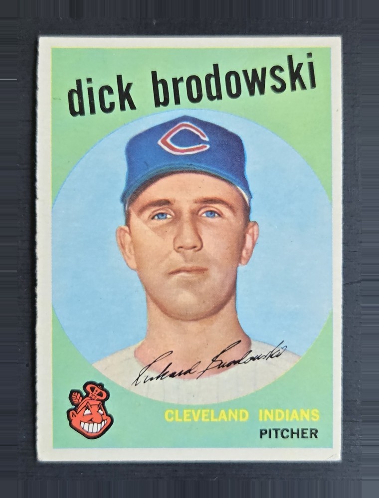 1959 Topps #371 Dick Brodowski – Cleveland Indians EX-NM