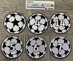 New Season 2024/25 UEFA UCL STARBALL + UEFA FOUNDATION BADGE SET