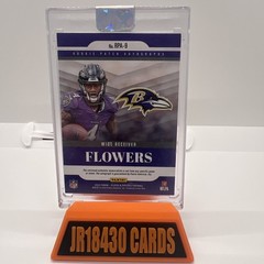 2023 Panini Plates and Patches Zay Flowers 3 Color RPA 137/149 Ravens WR1 🔥
